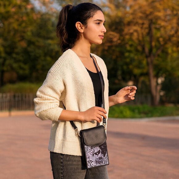 Ladies' Printed Fabric Combo –Tote Bag, Wallet,  Phone Wallet & Jewellery Case - Picture 5 of 8